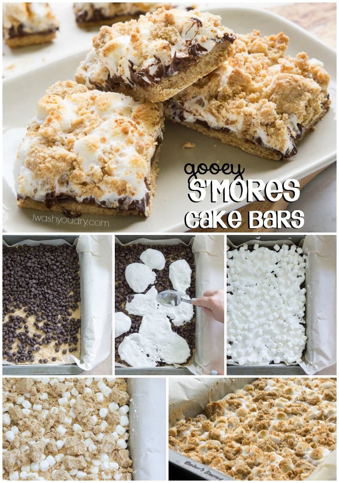 Gooey S'mores Cake Bars