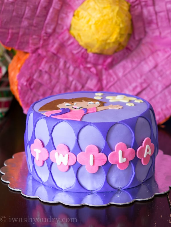 DIY Dora Cake with easy Marshmallow Fondant