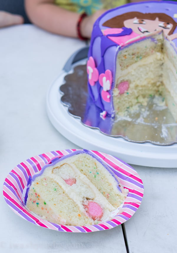 DIY Dora Cake with easy Marshmallow Fondant