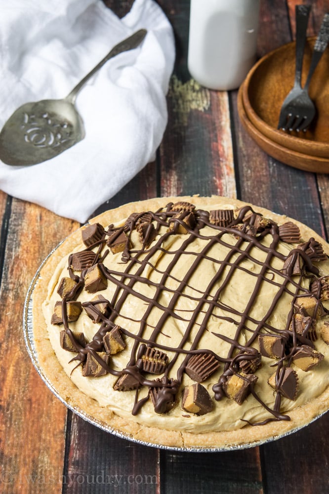 Chocolate Bottomed Peanut Butter Pie