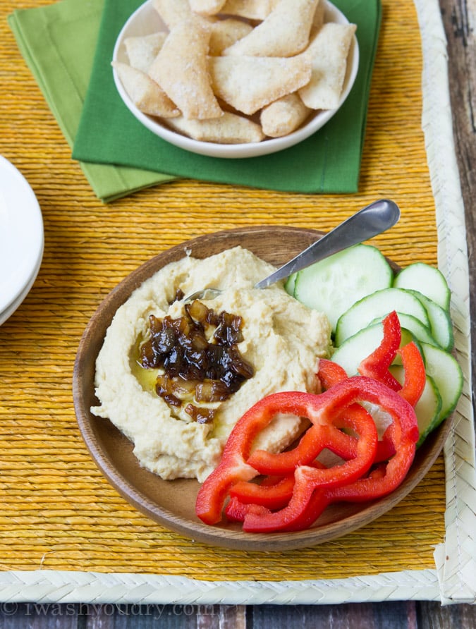 Caramelized Onion Hummus Recipe