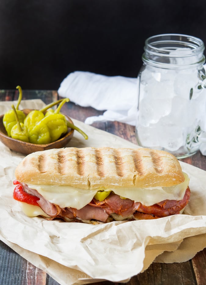 Spicy Italian Panini! The perfect easy weeknight dinner recipe for busy back to school nights! 