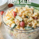 This Shrimp Pasta Salad is beyond delicious! So easy to make and the family LOVES it!