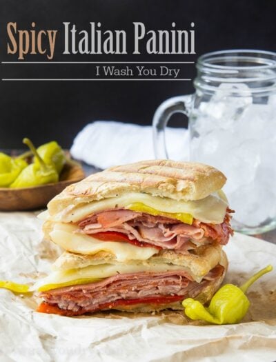 Spicy Italian Panini! The perfect easy weeknight dinner recipe for busy back to school nights!