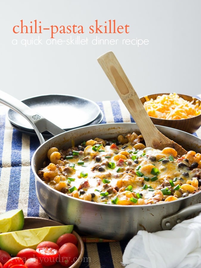 Chili-Pasta Skillet