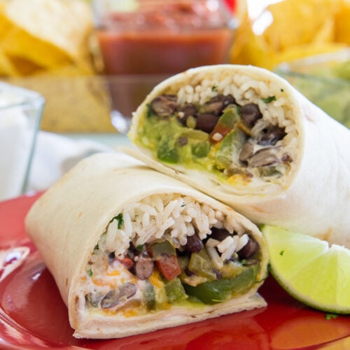 Veggie Fajita Burritos - I Wash You Dry