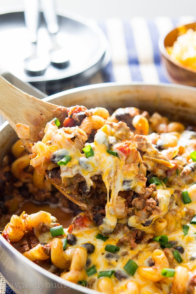 Ground Beef & Pasta Skillet