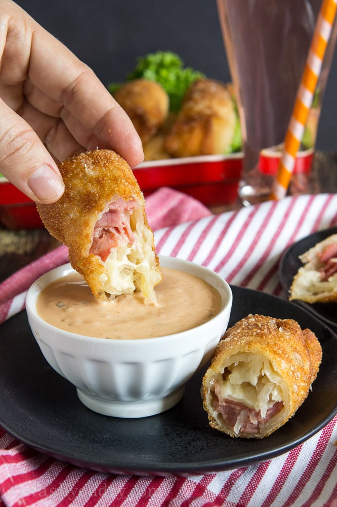 Reuben Egg Rolls!