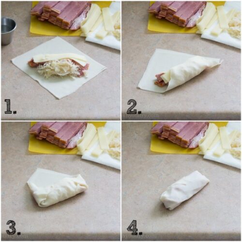 Reuben Egg Rolls I Wash You Dry