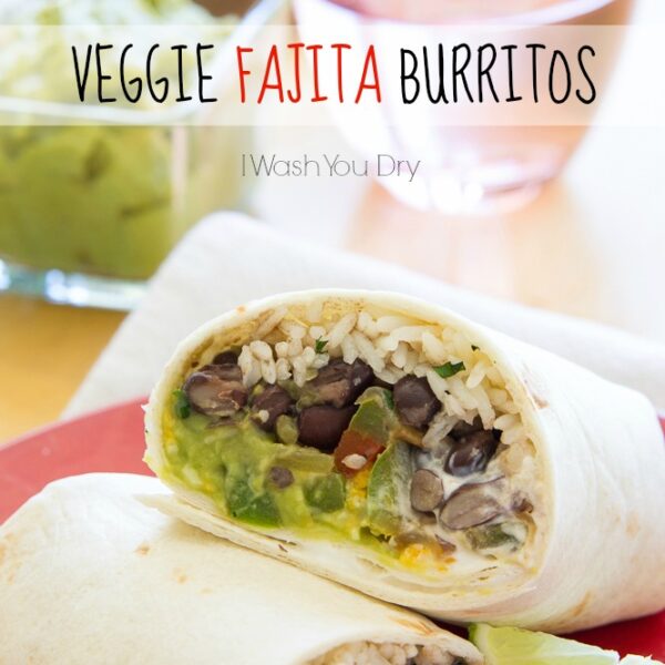 Baked Chicken Fajita Burritos I Wash You Dry