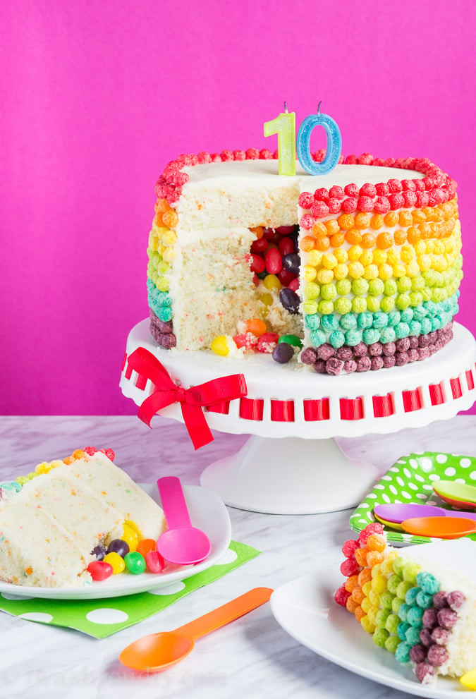 Surprise Inside Rainbow Cake