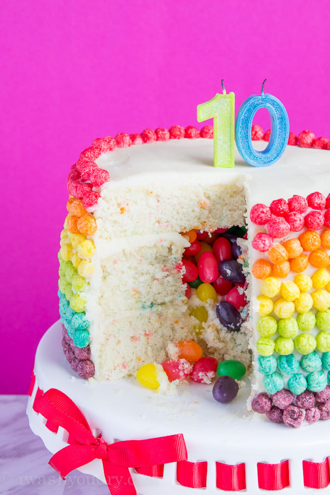 Surprise Inside Rainbow Cake