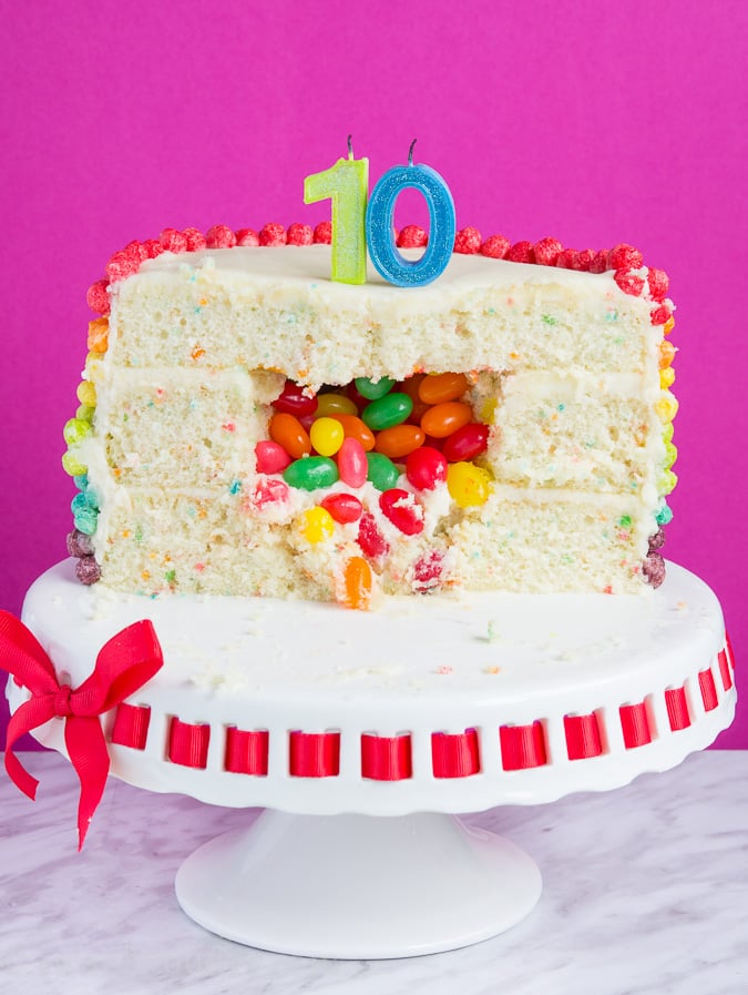 Surprise Inside Rainbow Cake