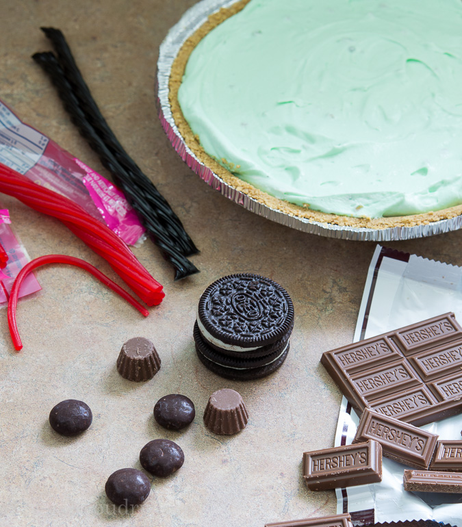 Pistachio Cream Frankenstein Pie