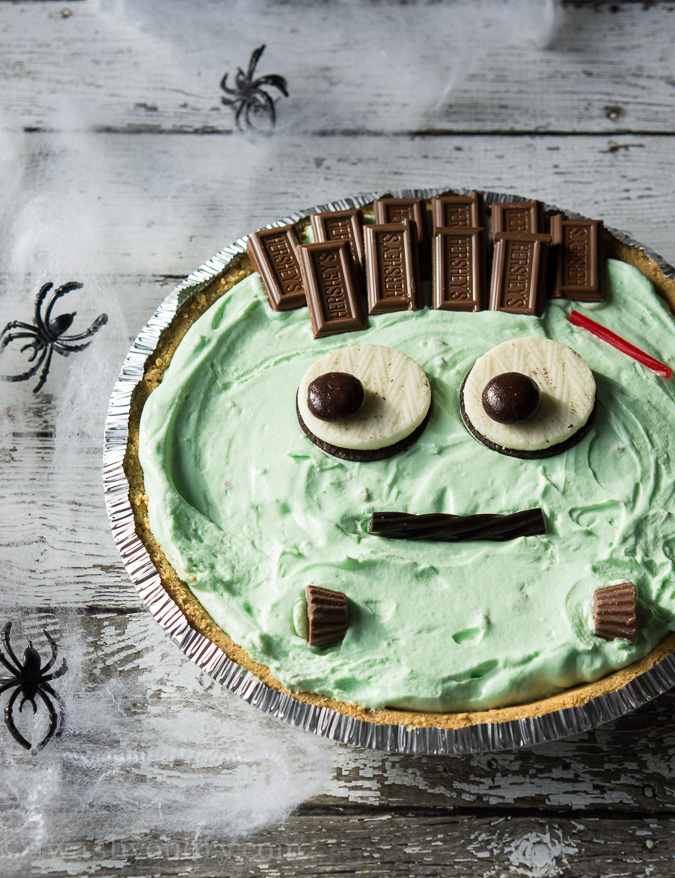 Pistachio Cream Frankenstein Pie