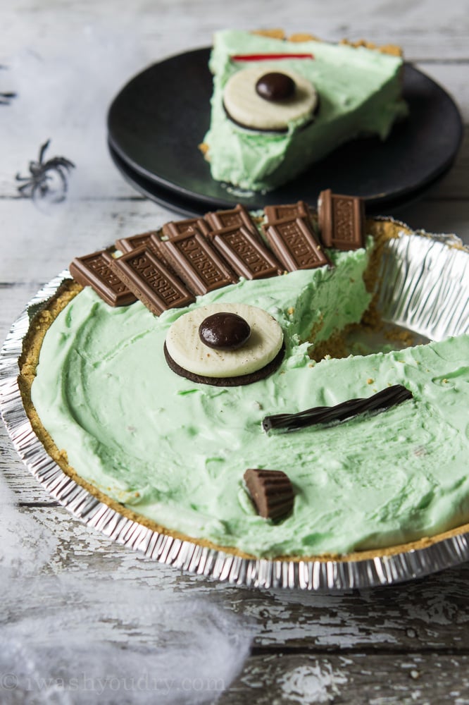 Pistachio Cream Frankenstein Pie