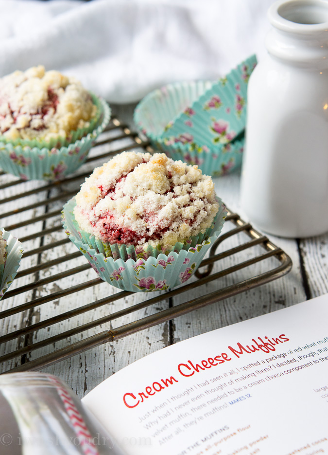 Red Velvet Cream Cheese Muffins