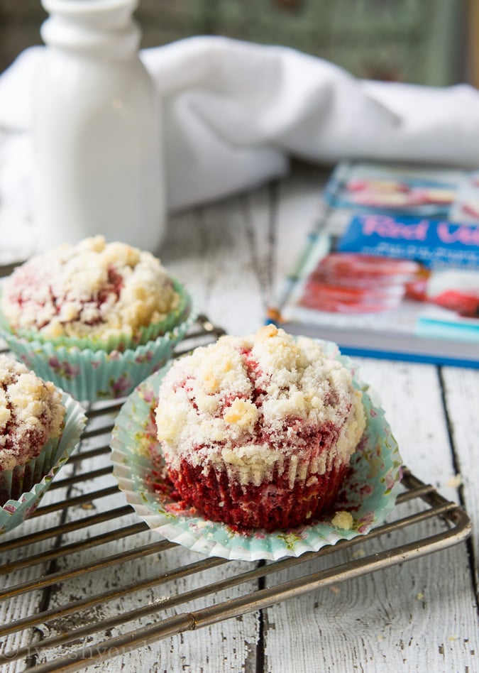 Red Velvet Cream Cheese Muffins