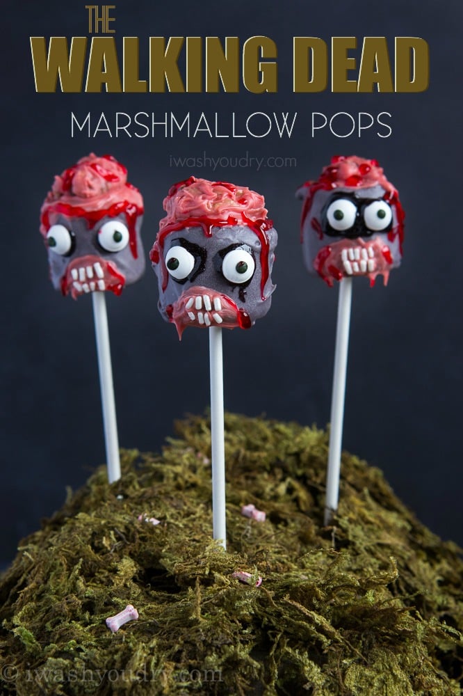The Walking Dead Marshmallow Pops! So awesome and totally easy! #TWD