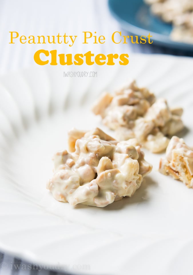 Peanutty Pie Crust Clusters