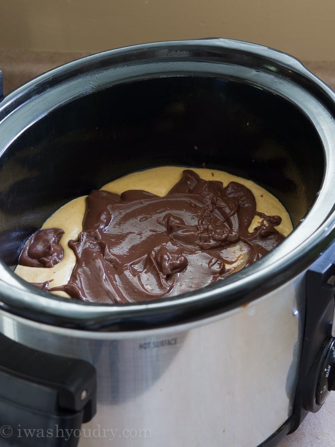 Crock Pot Pumpkin Chocolate Lava Cake