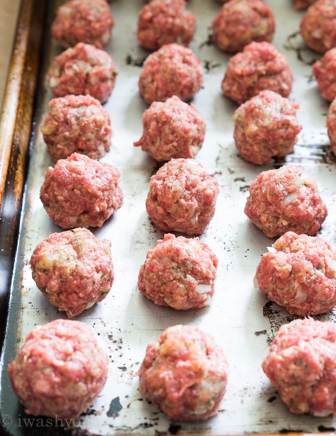 Make Ahead Frozen Meatballs