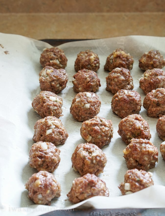 Make Ahead Frozen Meatballs