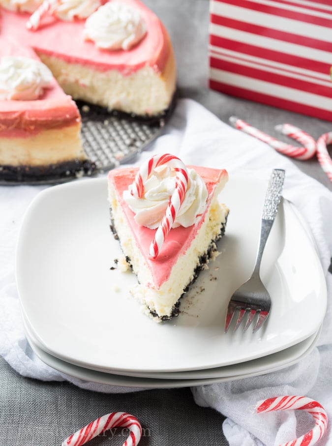 White Chocolate Peppermint Cheesecake