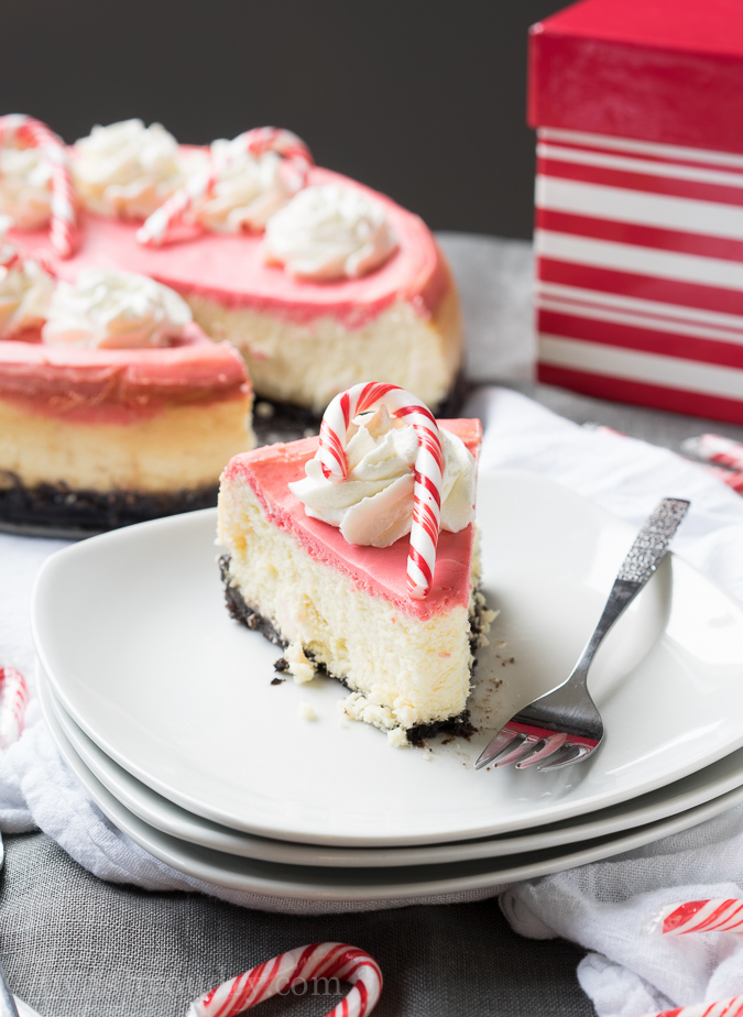 White Chocolate Peppermint Cheesecake