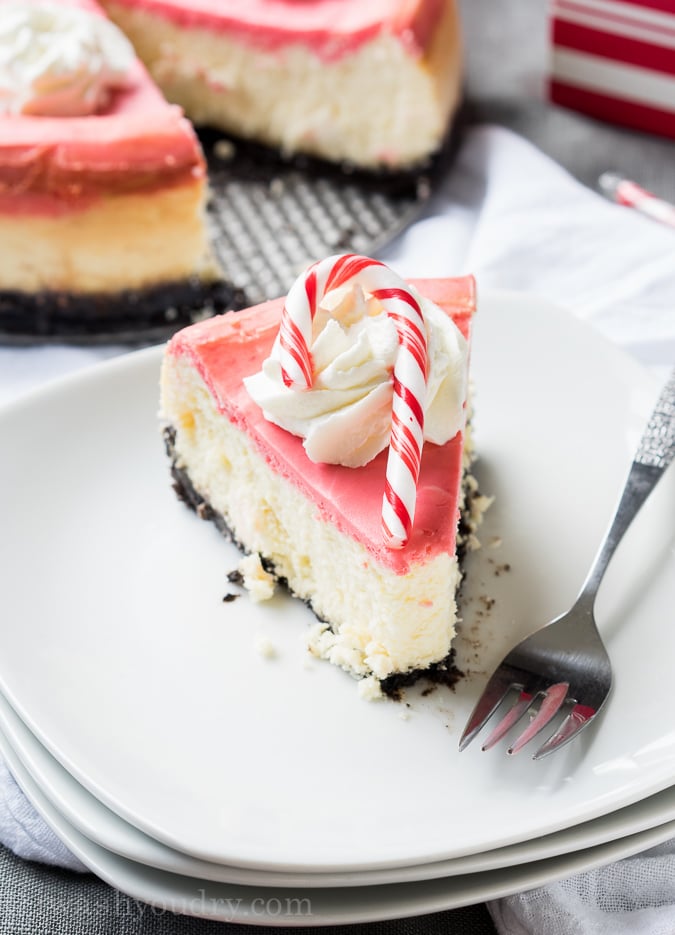 White Chocolate Peppermint Cheesecake