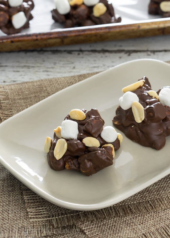 Rocky Road Pie Crust Clusters