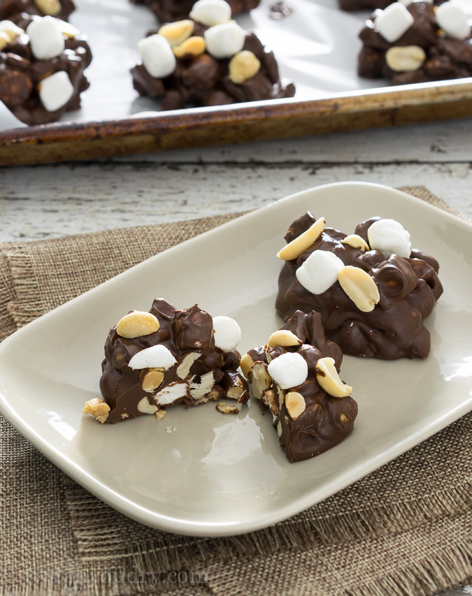 Rocky Road Pie Crust Clusters