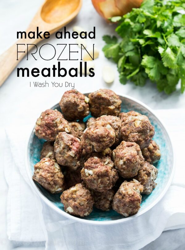 Make Ahead Frozen Meatballs I Wash You Dry