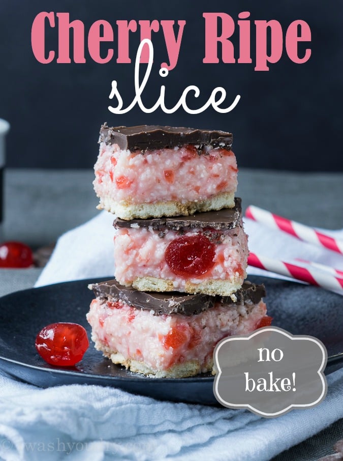 Cherry Ripe Slice Bars