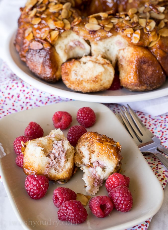 Raspberry Cheesecake Monkey Bread