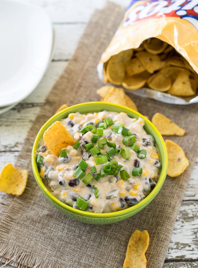 Slow Cooker Corn and Jalapeño Dip I Wash You Dry