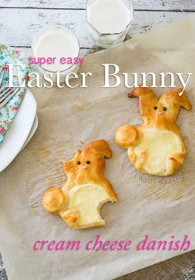 Easter Bunny Cream Cheese Danish