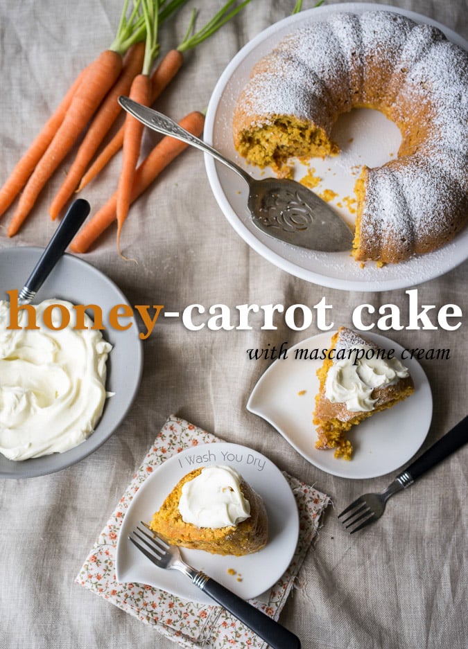 Honey-Carrot Cake with Mascarpone Cream