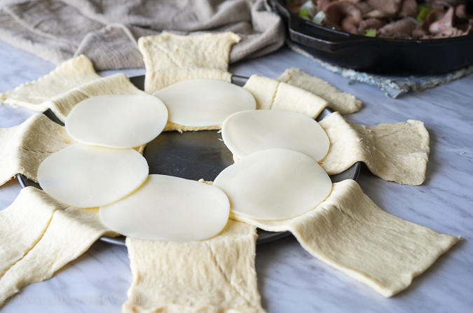 Philly Cheesesteak Crescent Ring