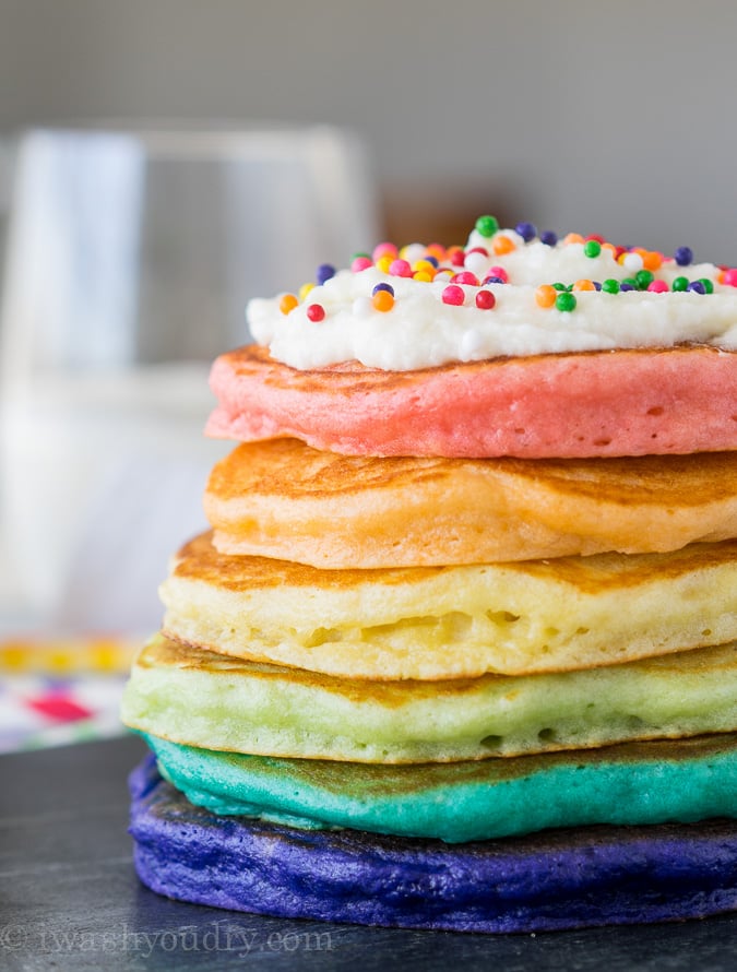 Rainbow Pancakes