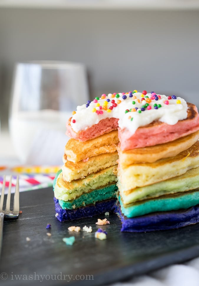 Rainbow Pancakes