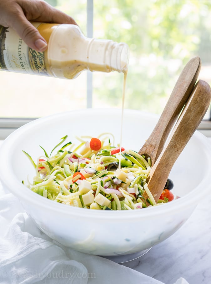 Antipasto Zoodle Salad