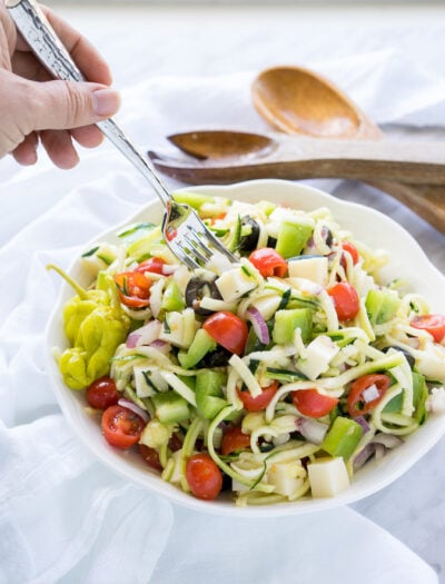 Antipasto Zoodle Salad