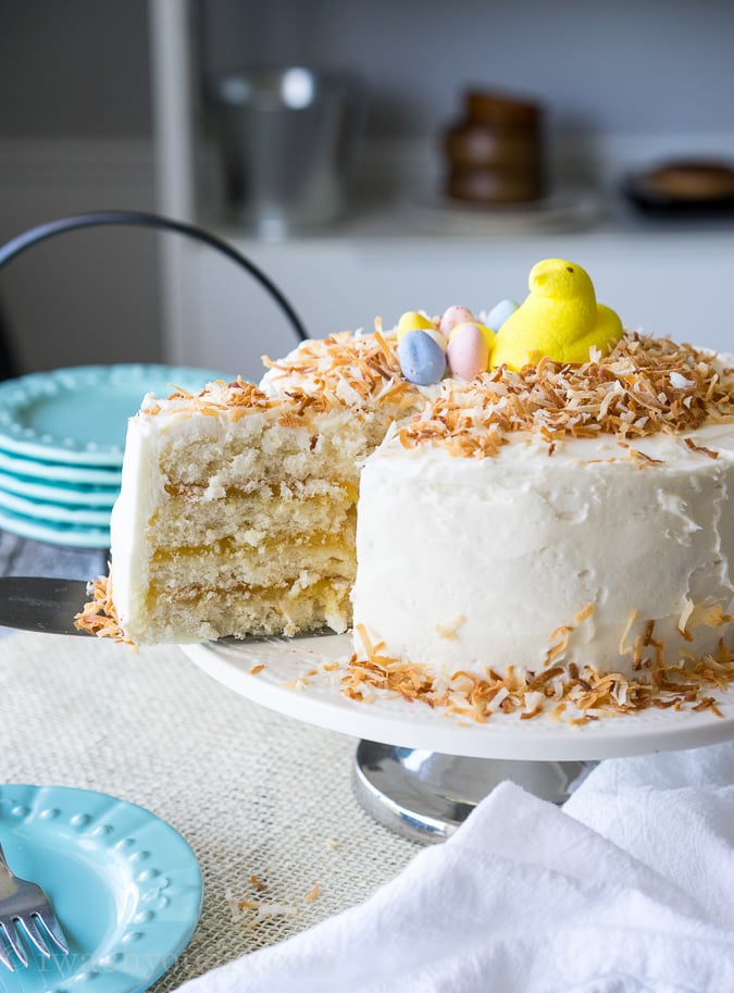 Coconut Lemon Layer Cake