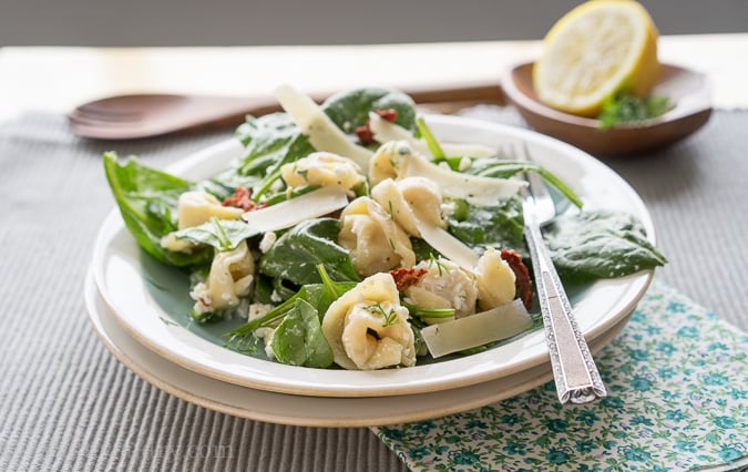 Greek Spinach-Tortellini Salad