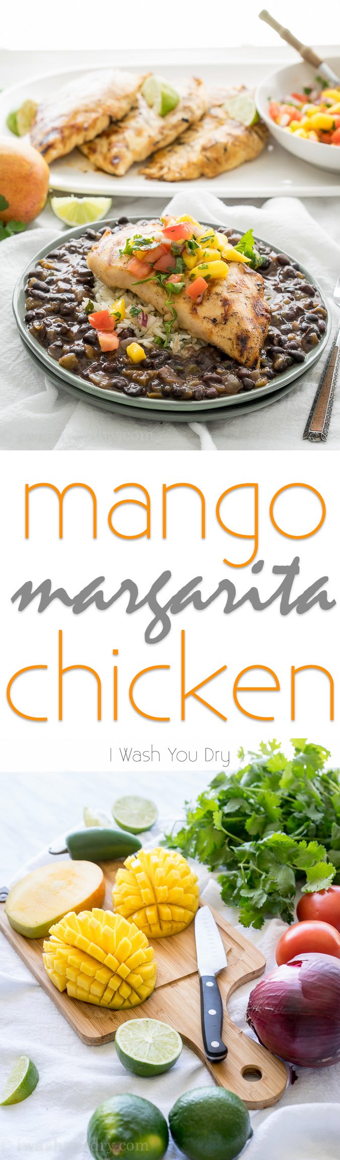 Fantastic dinner recipe! Mango Margarita Grilled Chicken with a fresh mango salsa!