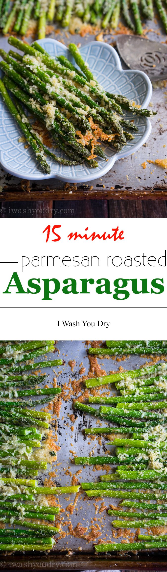 Love this quick and easy Parmesan Roasted Asparagus! It's ready in just 15 minutes, and my family loves it!