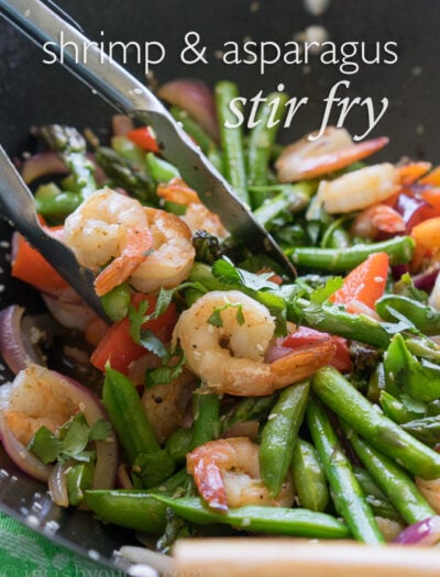 Shrimp and Asparagus Stir Fry