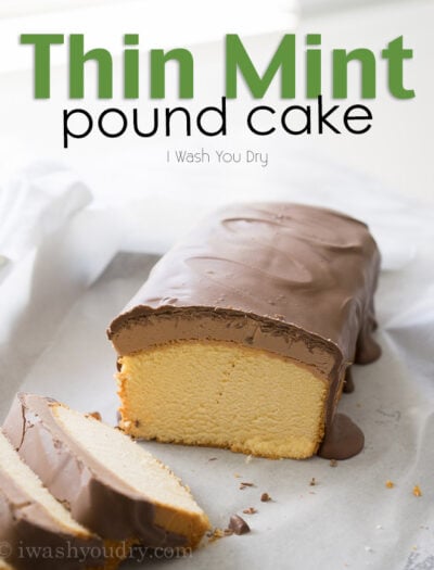 Thin Mint Pound Cake