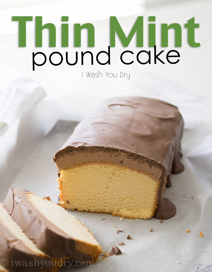 Thin Mint Pound Cake